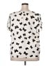 Sweet Rain 100% Polyester Ivory Short Sleeve Blouse Size 2X - photo 2