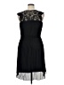 Robbie Bee Solid Black Casual Dress Size 14 - photo 2