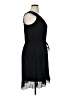 Robbie Bee Solid Black Casual Dress Size 14 - photo 4