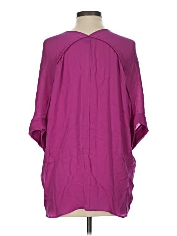 Vince. 3/4 Sleeve Silk Top (view 2)