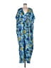 Unique Vintage 100% Polyester Blue Casual Dress One size - photo 1