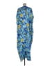 Unique Vintage 100% Polyester Blue Casual Dress One size - photo 2