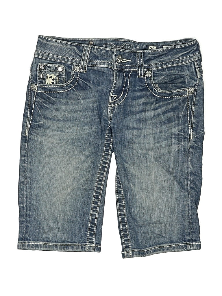 Pre-owned Miss Me Denim Shorts In Blue