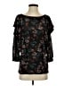 Free People Black 3/4 Sleeve Blouse Size S - photo 1
