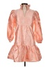 Tuckernuck 100% Polyester Orange Cocktail Dress Size XXS - photo 1