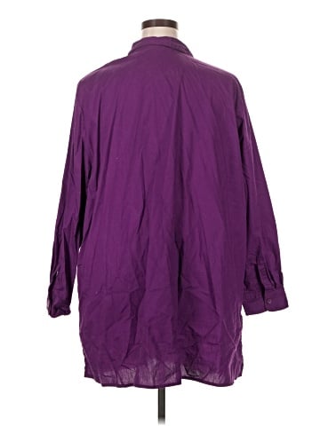 Woman Within 3/4 Sleeve Button-Down Shirt (view 2)