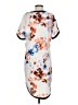 DKNYC 100% Polyester Print Gray Casual Dress Size S - photo 2
