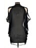 Zoa 100% Polyester Black Short Sleeve Blouse Size M - photo 2