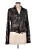 Guess Animal Print Black Long Sleeve Blouse Size M - photo 1