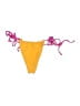 Frankies Bikinis Solid Yellow Swimsuit Bottoms Size L - photo 1
