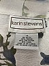 Karin Stevens Floral Silver Short Sleeve Blouse Size 14 - photo 7