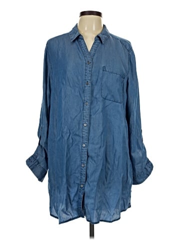 Intro 3/4 Sleeve Button-Down Shirt (view 1)
