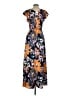 H&M 100% Polyester Floral Black Casual Dress Size XS - photo 2