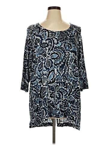 Sigrid Olsen 3/4 Sleeve Blouse (view 1)