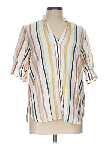 Maeve by Anthropologie Short Sleeve Blouse (view 1)