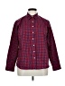 Lands' End 100% Supima Cotton Checkered-gingham Red Long Sleeve Button-Down Shirt Size 16 (petite) - photo 1