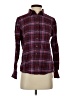 Lands' End Plaid Burgundy Long Sleeve Button-Down Shirt Size 4 (petite) - photo 1