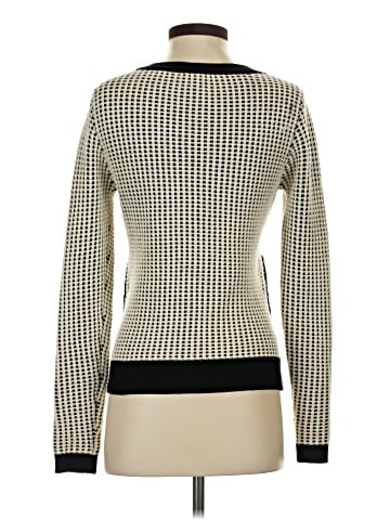 Pink Tartan Wool Cardigan (view 2)