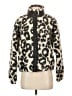 Active by Old Navy Animal Print Ivory Faux Fur Jacket Size S - photo 1