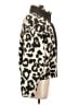 Active by Old Navy Animal Print Ivory Faux Fur Jacket Size S - photo 4
