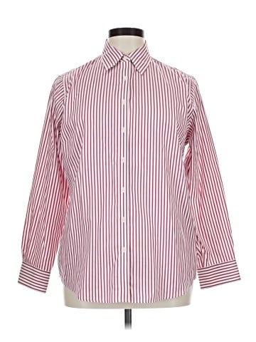 Jones New York Signature Long Sleeve Button-Down Shirt (view 1)