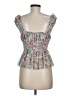 Urban Outfitters 100% Polyester Floral Pink Sleeveless Blouse Size M - photo 2