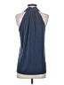 Green Envelope Blue Sleeveless Blouse Size S - photo 2