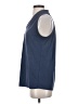Green Envelope Blue Sleeveless Blouse Size S - photo 5