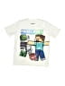 Minecraft 100% Polyester Ivory Short Sleeve T-Shirt Size 6 - photo 1