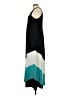 Studio One Color Block Teal Casual Dress Size L - photo 5