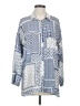 Johnny Was Blue Long Sleeve Blouse Size S - photo 1