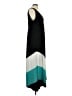 Studio One Color Block Teal Casual Dress Size L - photo 4