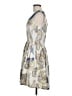 Lorick 100% Silk Print Ivory Casual Dress Size 8 - photo 5