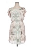 Apt. 9 100% Polyester Print Ivory Cocktail Dress Size XL - photo 1