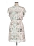 Apt. 9 100% Polyester Print Ivory Cocktail Dress Size XL - photo 2