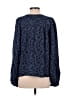 Ann Taylor LOFT Blue Long Sleeve Blouse Size M - photo 2