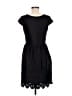Xhilaration Solid Black Casual Dress Size M - photo 2