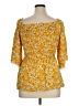 Chenault 100% Rayon Yellow 3/4 Sleeve Blouse Size XL - photo 2