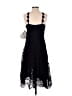 Eliza J 100% Polyester Solid Blue Black Cocktail Dress Size 8 - photo 2