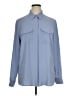 Escada Solid Blue Long Sleeve Blouse Size EU 46 / US 16 - photo 1