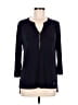 Ellen Tracy Blue 3/4 Sleeve Blouse Size M - photo 1