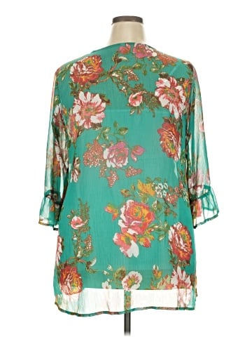 Xhilaration 3/4 Sleeve Blouse (view 2)