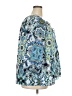 Lane Bryant 100% Polyester Blue 3/4 Sleeve Blouse Size 18 - 20 Plus - photo 4