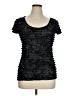 Studio Y Tweed Black Short Sleeve T-Shirt Size XL - photo 1