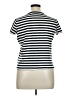 Lands' End Stripes Black Short Sleeve Top Size XL (petite) - photo 2