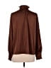 Maison d' Amelie Polka Dots Brown Long Sleeve Blouse Size M - photo 2
