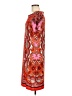 ECI Paisley Orange Casual Dress Size 8 - photo 5