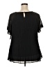 Relativity Black Short Sleeve Blouse Size 2X - photo 2