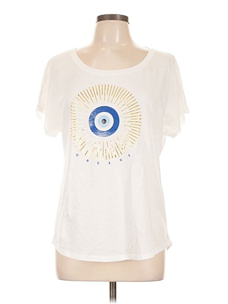 Assorted Brands Short Sleeve T-shirt In Ivory