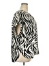 Rose + Olive 100% Rayon Animal Print Ivory Short Sleeve Blouse Size 2X - photo 4